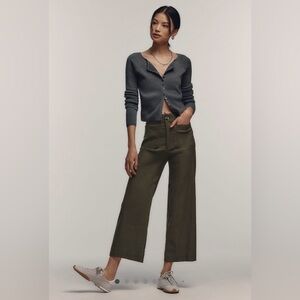 Maeve The Colette Wide-Leg Crop Pants